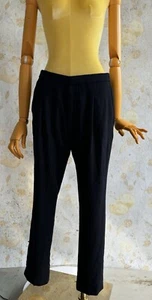 Hosen Stoffhose mit Nadelstreifen Damen Dunkelblau Gr. 7 - Bild 1 von 7