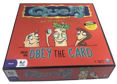 Quelf Board Game The Unpredictable Random Party Game Spin Master 2010 Complete - Image 1 of 4