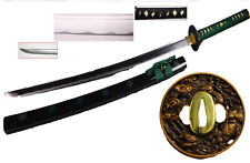 New 41" Green The Sword Of Nightmare Katana Japanese Samurai Battle Ready Sharp