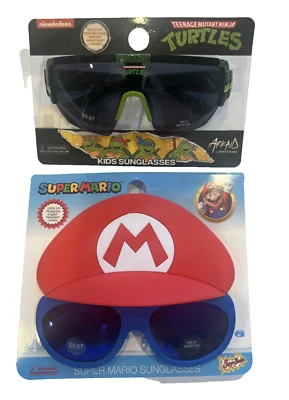SET - Super Mario & Teenage Mutant Ninja Turtles Kids Sunglasses -FREE SHIPPING - Image 1 of 4