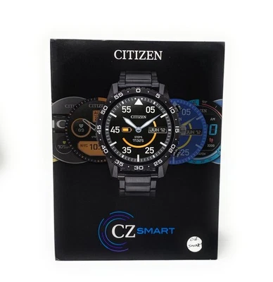 Умные спортивные умные часы Citizen CZ 44 мм черные нержавеющая сталь - MX1017-50X - Изображение 1 из 4
