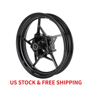 Glossy Black Front Wheel Rim Fit For Kawasaki Z400 EX400 Ninja 400 ABS 2018-2023 - Picture 1 of 14