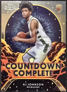 2024-25 Topps Chrome Basketball #CC-22 AJ Johnson Countdown Complete (RC) MINT - Picture 1 of 6