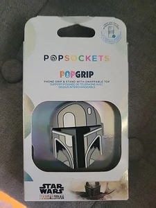Star Wars Popsockets PopGrip - THE MANDALORIAN HELMET POPOUT NEW - Picture 1 of 2