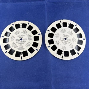 1960 View-Master Huckleberry Hound Reel Partial Set B512 Lands On Moon Green Thb - Picture 1 of 4