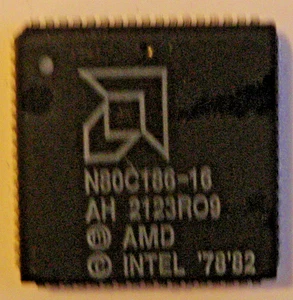 N80C186-16 ORIGINAL AMD High Integration 16-Bit Mikroprozessor PLCC68 - Bild 1 von 1