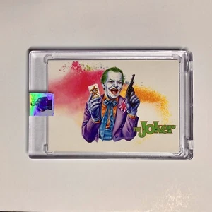 THE JOKER COLORBLAST Premium Künstlerdruck Karte mit Etui Jack Nicholson '89 Batman - Bild 1 von 6