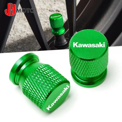 Wheel Tire Valve Stem Caps Cover For Kawasaki NINJA400 Z400 Z650 Z800 Z900 Z1000 - Image 1 of 4