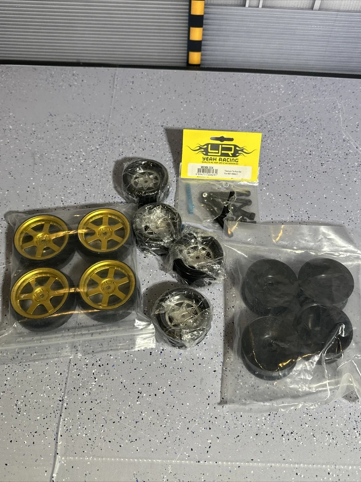 HPI Tamiya Rims Ken Block Style Traxxas Losi Tamiya Spare Parts Lot - Image 1 of 4