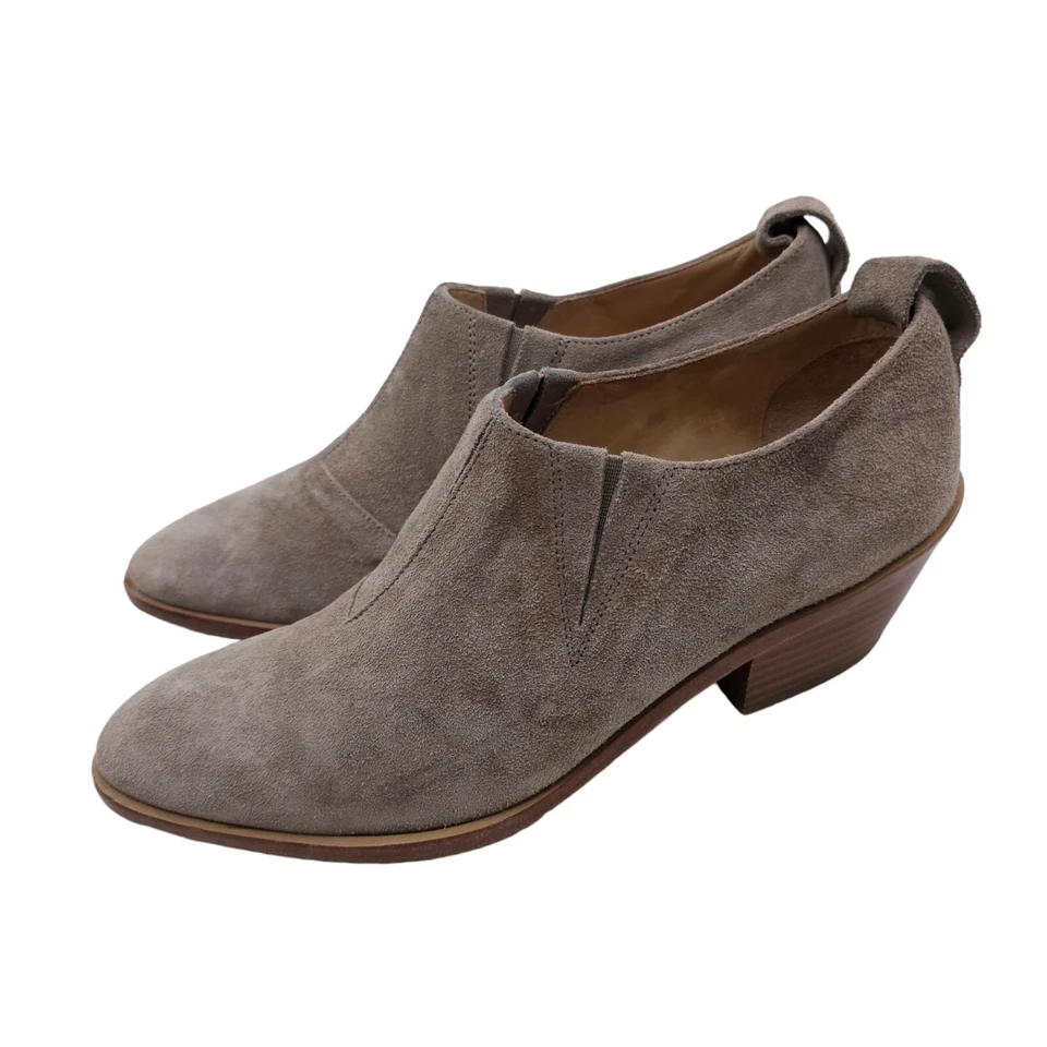 Botas al Tobillo Rag & Bone Thompson Gamuza Tacón Gris Cálido Talla 39.5 EE. UU. 9.5 Foto 1 de 4