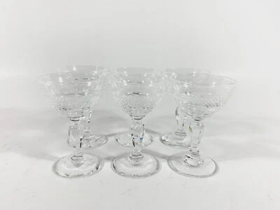 6x Orrefors Edward Hald Rio Crystal Cherry Wine Glasses 8,5 cm 3.3 - Image 1 of 4