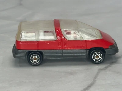 1980s Majorette Pontiac Trans Sport Series 200 No. 268 ECH 1/55 Diecast Van Red - Image 1 of 4