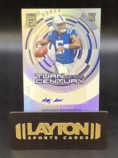 2023 Donruss Elite Turn of the Century RC Anthony Richardson Auto 127/249 Colts