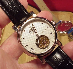 #1 BHI Flying Tourbillon ONE MINUTE Mechanical WRISTWATCH BRITISH HOROLOGICAL - Picture 1 of 19