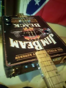 3 Saiten Zigarrenbox Gitarre Jim Beam - Bild 1 von 1