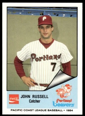 1984 Cramer Portland Beavers John Russell Portland Beavers #208 - Image 1 of 2