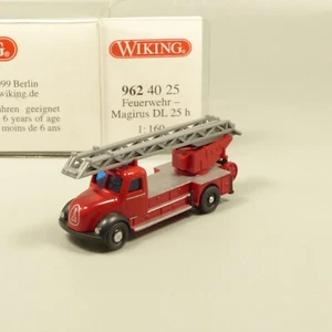 Wiking 1:160 N 9624025 Magirus DL 25 h Drehleiter Feuerwehr in OVP EX6230 - Bild 1 von 3