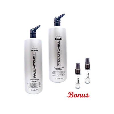 2 x Paul Mitchell Forever Blonde KerActive Shampoo (1 L) + Dramatic Repair Set - image 1 of 4