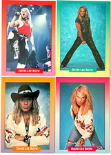 DAVID LEE ROTH  4 Brockum RockCards  1991 USA 1st EDITION CARD SET  32Yrs!  RARE