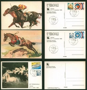 3 CARTOLINE AFFRANCATE DEL 92° FIERACAVALLI DI VERONA ANNO 1990 (T149) - Imagen 1 de 1