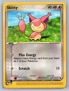Pokémon TCG Skitty EX Ruby and Sapphire 70/109 Regular - Picture 1 of 2