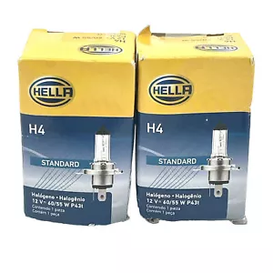 Paquete de dos 2 bombillas halógenas estándar HELLA H4 P43t, 12 V, 60/55 W paquete de 2 - Imagen 1 de 4