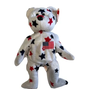 Ty Beanie Babies Glory the Bear Plush Toy - Picture 1 of 4