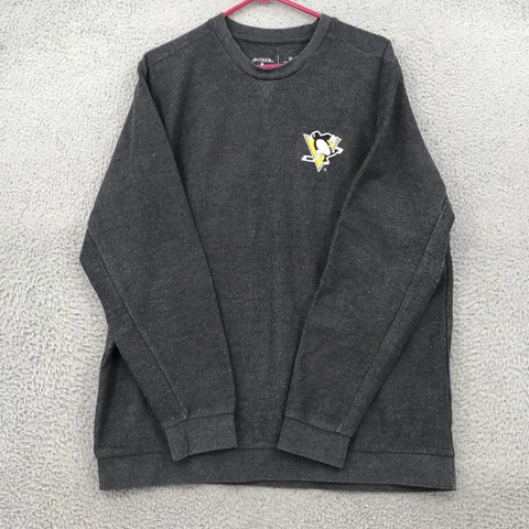 Antigua Sweater Adult Large Black NHL Pittsburgh Penguins Sweatshirt 29225 Cover