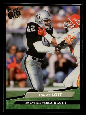 1992 Fleer Ultra #195 Ronnie Lott (NM)(FTB) - Image 1 of 2