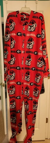 Georgia Bulldogs Adult Footie Pajamas Cover