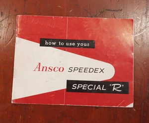 LIBRO DE INSTRUCCIONES ANSCO SPEEDEX SPECIAL R/221307 - Imagen 1 de 1