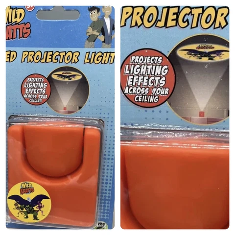 ORIGINAL!! RARE Wild Kratts LED Projector  Light Lighting Effects Across Ceiling Cover