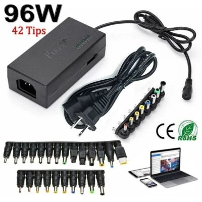 12/24V Adjustable Universal Power Supply 96W Notebook Charger Adapter For Laptop - Image 1 of 4