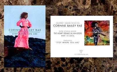 CORRINE BAILEY RAE Heart Speaks In Ltd Ed Postcards +BONUS R&B Pop Stickers! - Image 1 of 3