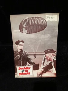 Original 1977 The Eagle Has Landed Austrian Movie Program WW2 War Michael Caine - Bild 1 von 1