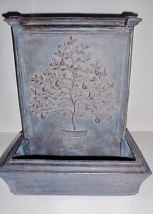 Hen Feathers The Pear Tree of Life Fountain- Hand Cast Bonded Marble, Essex Lead