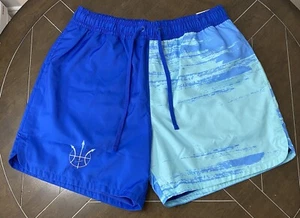 Nike Woven Flow Summer Hoop Shorts Size XL Blue Basketball Sportswear - Picture 1 of 7