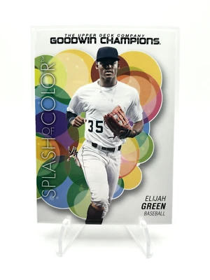 2023 Upper Deck Goodwin Champions - Splash of Color #129 Elijah Green (RC) - Image 1 of 2