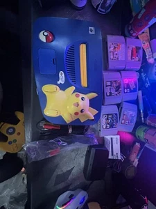 Nintendo 64 Pokemon Pikachu console Blue x Yellow (FULLY TESTED) +6 games - Picture 1 of 5