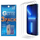 3-Pack For Iphone 13 12 11 Pro Max Xr X Xs Max 8 Tempered Glass Screen Protector