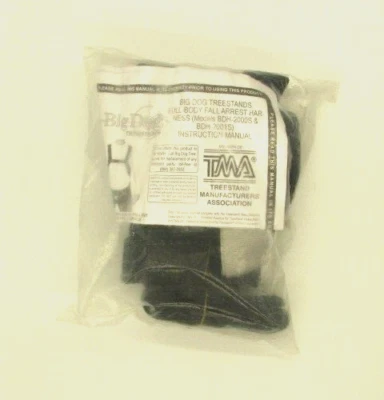 TMA Big Dog Treestands Full Body Fall Arrest Harness System BDH-2000S BDH-2001S - Image 1 of 2