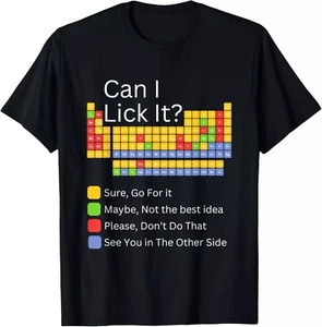 Can I Lick It Funny 100 days of School Periodic Table T-Shirt - Picture 1 of 5