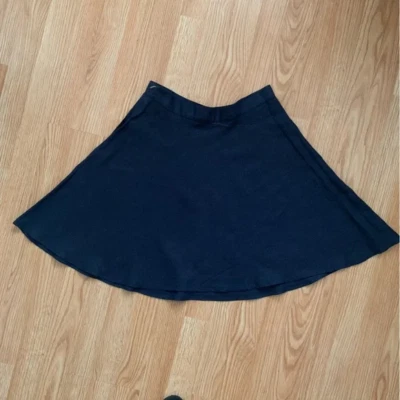 Linen Skirt Size 28 Blue Poleci A-line Flare Lightweight - Image 1 of 4