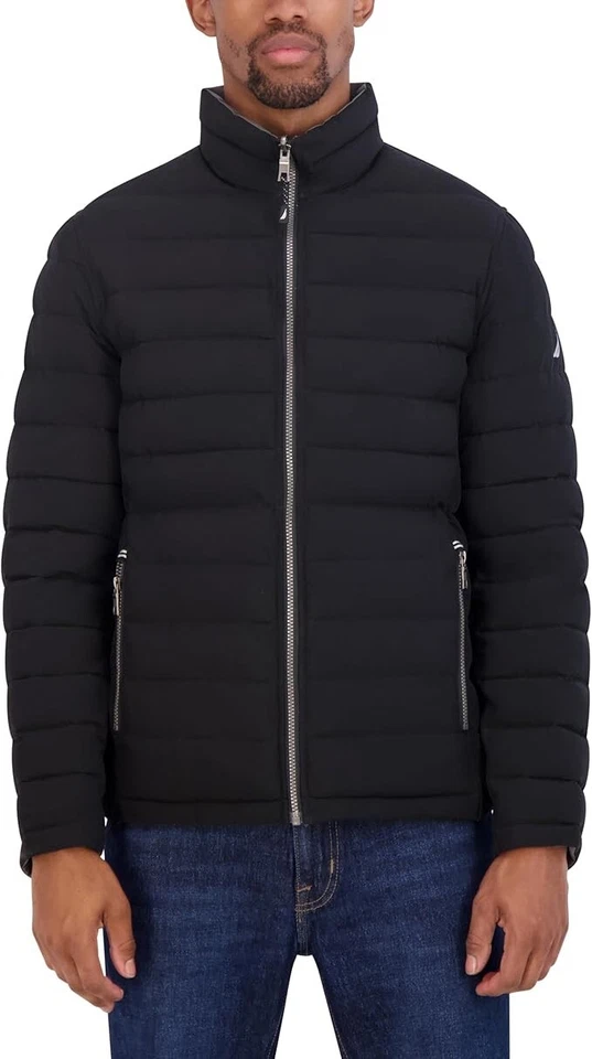 Chaqueta acolchada reversible elástica Nautica para hombre NUEVA Foto 1 de 1