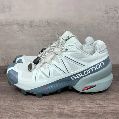 Salomon Speed Cross 5 Shoes Womens Size 6 Green Teal Blue Walking Sneaker - Image 1 of 4