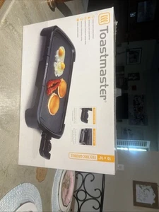 Toastmaster Electric Nonstick Flat Top Griddle with Drip Tray, Black - Picture 1 of 2