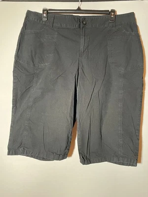 Черные легкие китайские шорты длиной до колена Lane Bryant размер 22 - Изображение 1 из 2