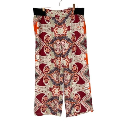 INC International Concepts Pants Womens 10 Paisley Print Stretch Waist Pull-on - Image 1 of 4