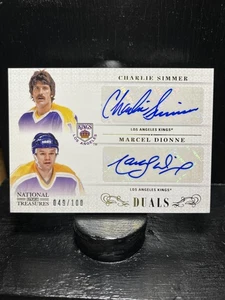 #/100 Simmer/Dionne  #D-LAK 2013-14 Panini National Treasures Dual Auto  Kings - Picture 1 of 2