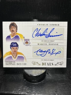 #/100 Simmer/Dionne  #D-LAK 2013-14 Panini National Treasures Dual Auto  Kings - Image 1 of 2